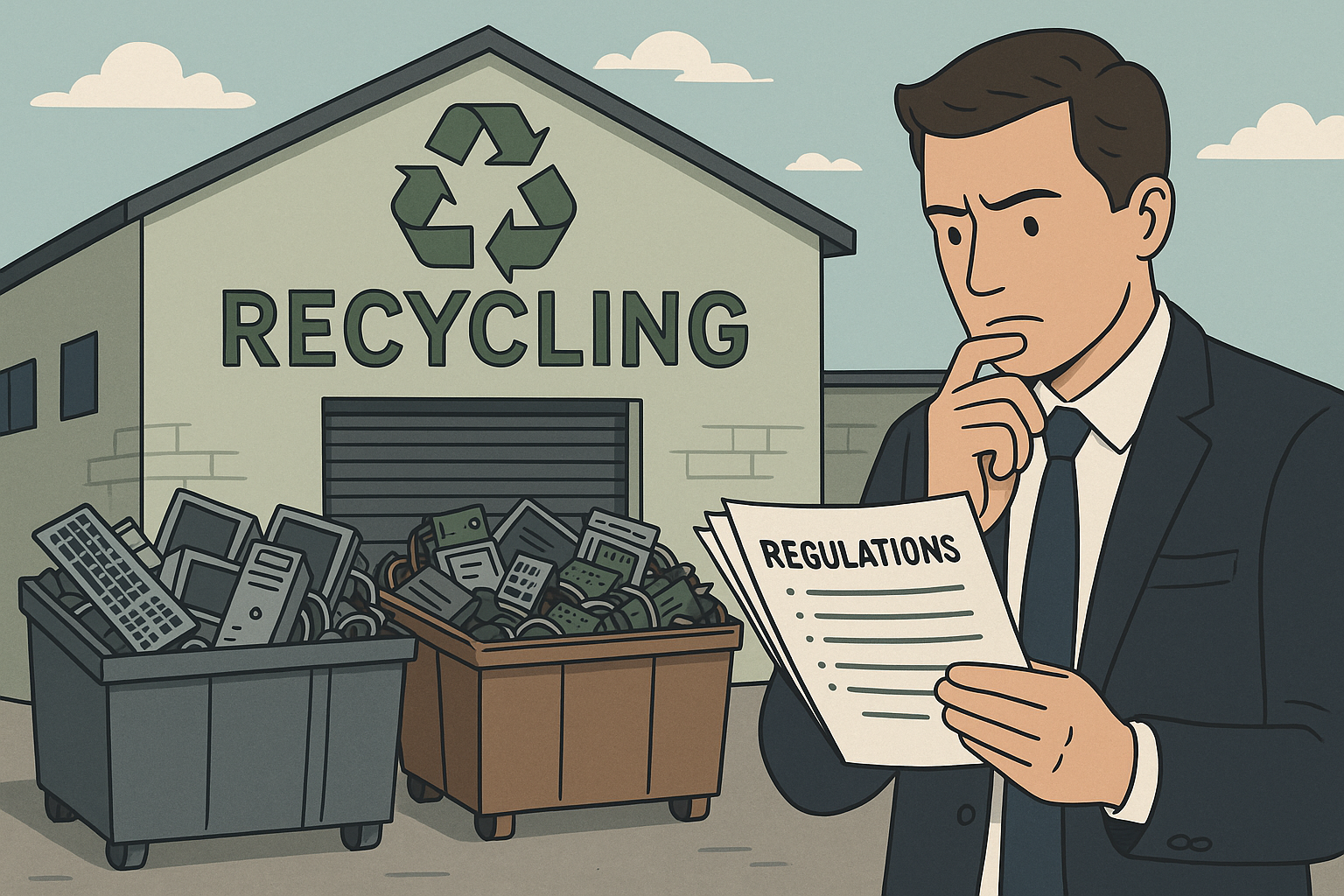 Between regulation and practice: The disposal of ICT end-user-devices in Swiss recycling companies