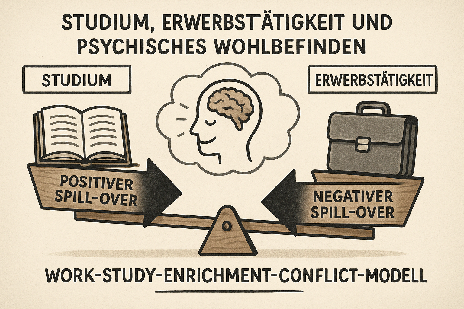 Studium, Erwerbstätigkeit und psychisches Wohlbefinden: Eine Untersuchung wechselseitiger Spill-Over-Effekte und die Entwicklung eines Work-Study-Enrichment-Conflict-Modells
