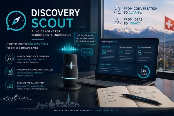 Augmenting the Discovery Phase: Design and Evaluation of a Client-Facing Voice Agent for Requirements Engineering in Swiss Software SMEs